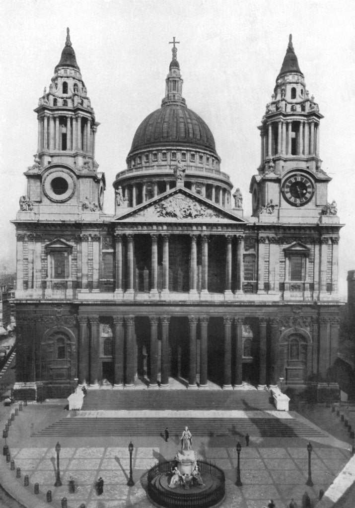 Detail of St Paul's Cathedral, London by Anonymous