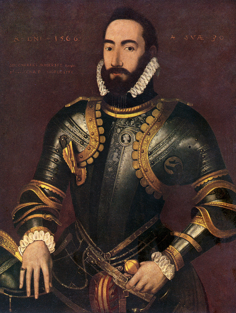 Detail of Sir Charles Somerset by Anonymous