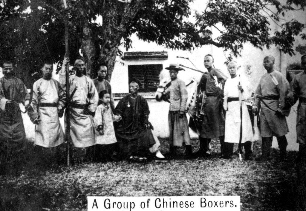 Detail of A group of Chinese Boxers by Ogden's Guinea Gold Cigarettes