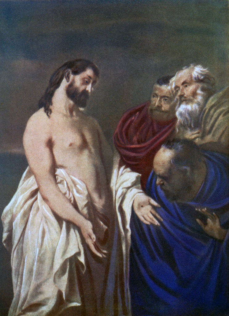 Detail of The Incredulation of Thomas by Anonymous