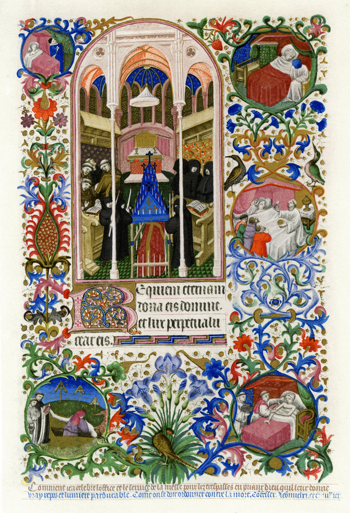 Detail of Hours of the Dead by Workshop of the Master of the Duke of Bedford