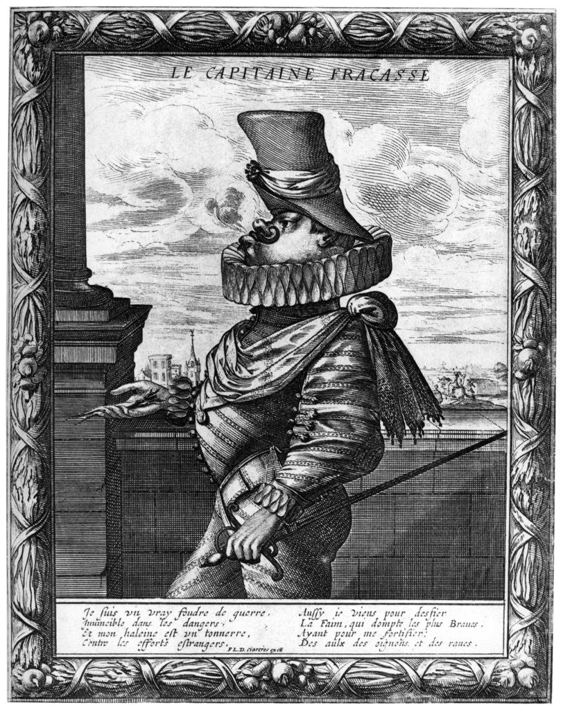 Detail of 'Capitaine Fracasse', c120-1670 by Abraham Bosse