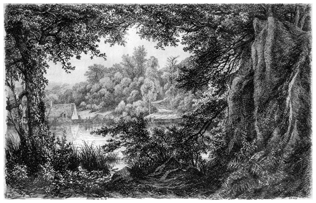 Detail of La Chaumiere by Eugene Blery