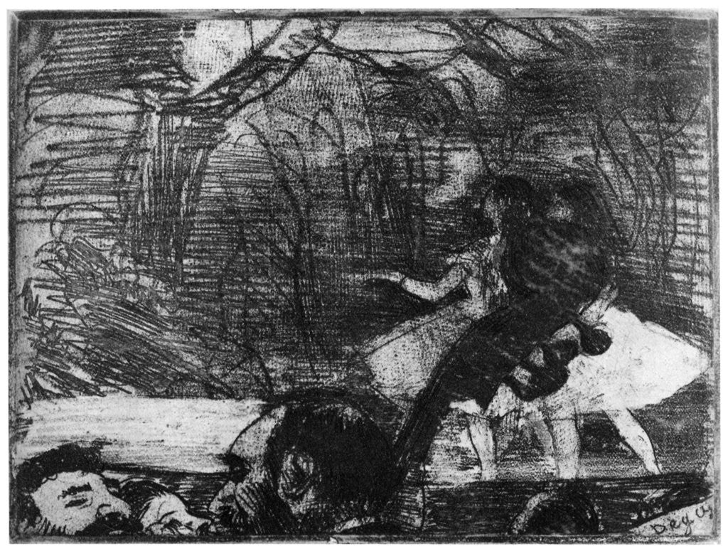 Detail of Sur la Scene by Edgar Degas