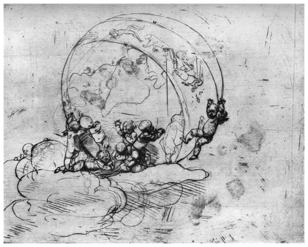 Detail of L'Amour Conduisant le Monde by Auguste Rodin