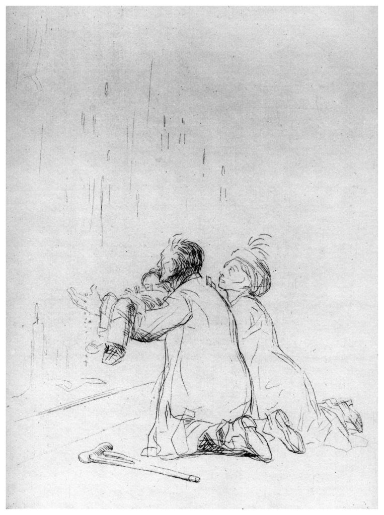 Detail of L'Imploration a la Grotte by Jean Louis Forain