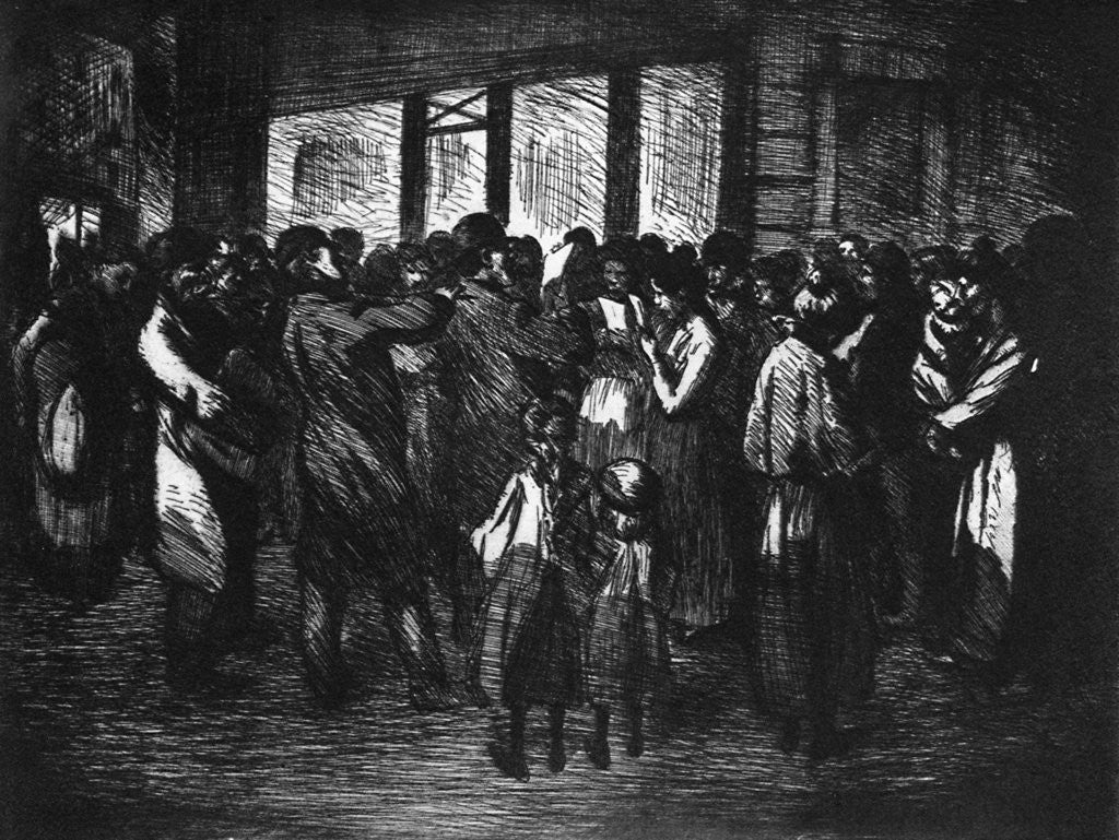 Detail of Chanteurs de Rue by Theophile Steinlen