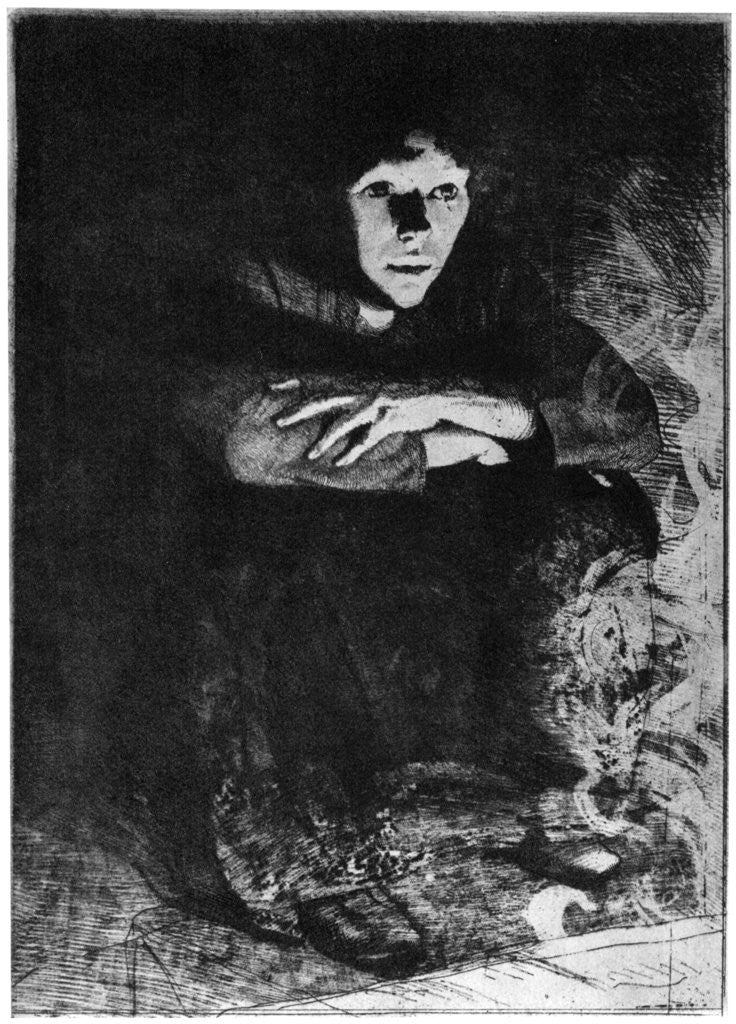 Detail of Dans les Cendres by Paul Albert Besnard