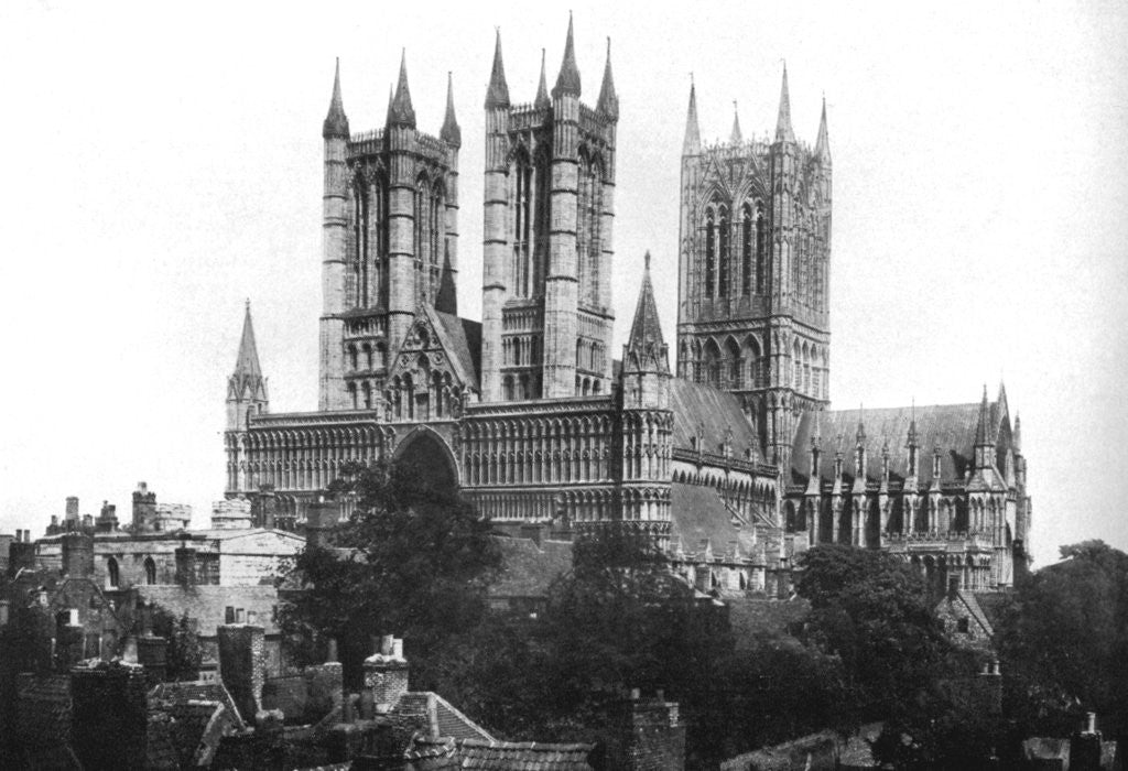Detail of Lincoln Cathedral by Anonymous