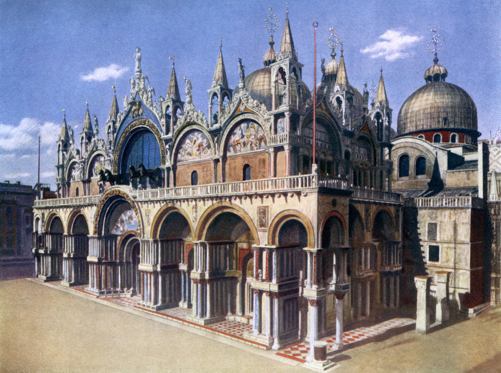 Detail of St Mark's Basilica, Venice, Italy by Anonymous