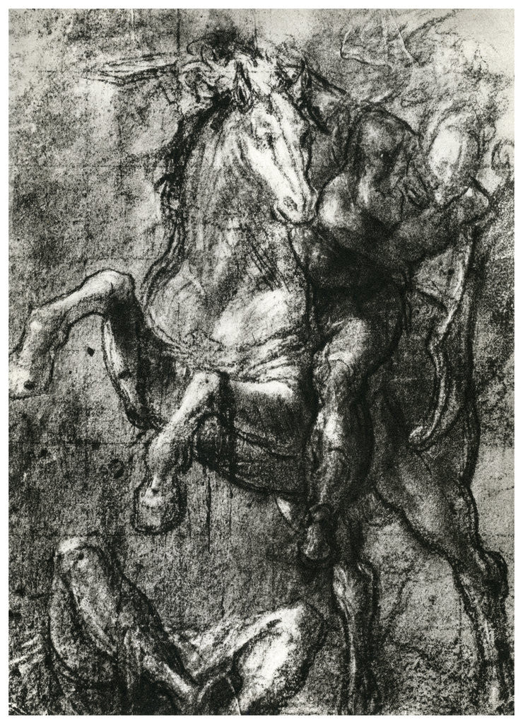 Detail of Horseman by Titian