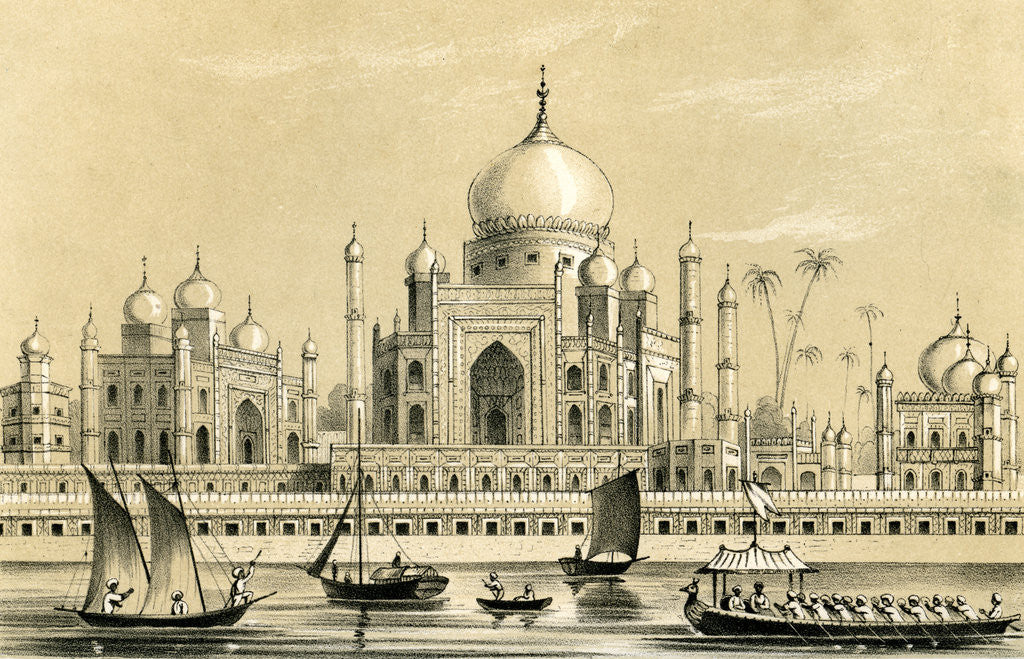 Detail of The tomb of the favourite Sultan of Akbar Khan at Agra by Anonymous