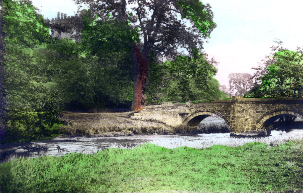 Detail of Bridge at Haddon Hall stately home, Derbyshire by Cavenders Ltd