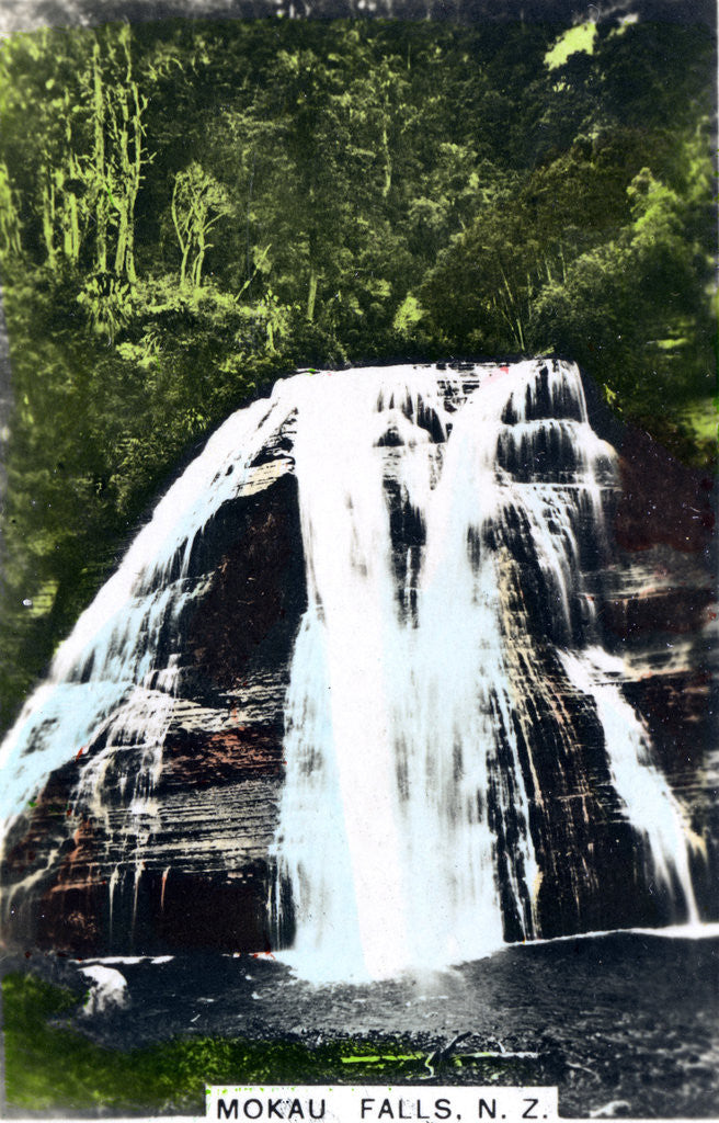Detail of Mokau Falls, North Island, New Zealand by Cavenders Ltd