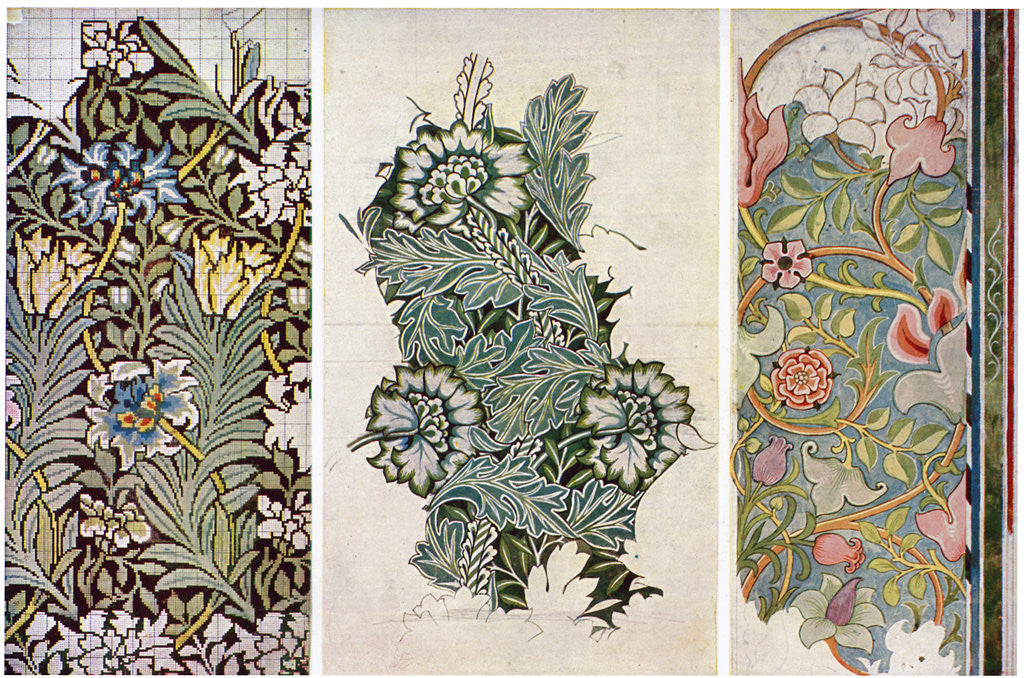 Detail of Working drawings by William Morris by William Morris