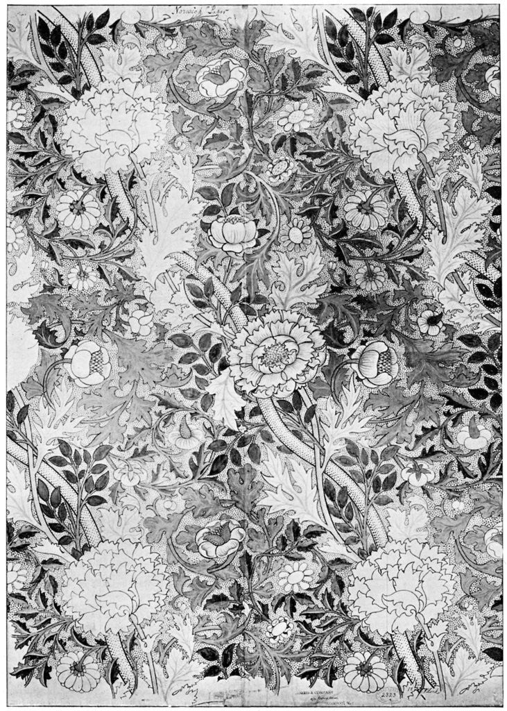Detail of Norwich pattern wallpaper by William Morris