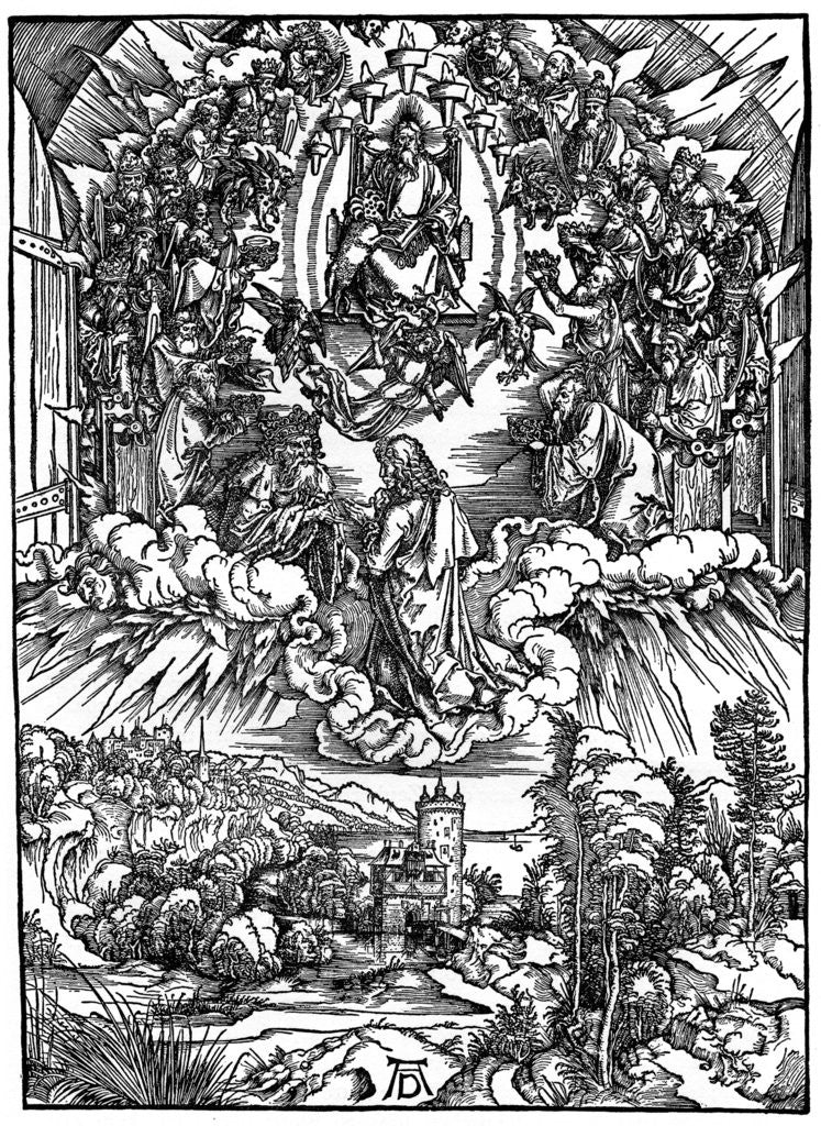 Detail of Scene from the Apocalypse, St John before God the Father and the Twenty-Four Elders by Albrecht Dürer