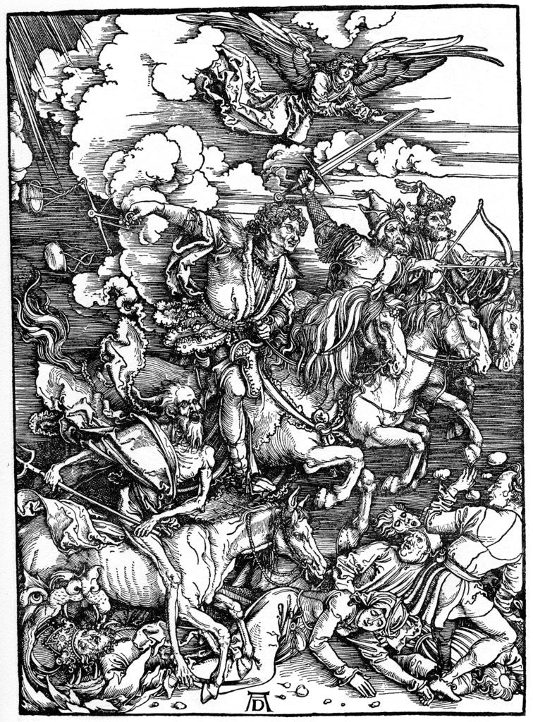 Detail of The Four Horsemen of the Apocalypse by Albrecht Dürer