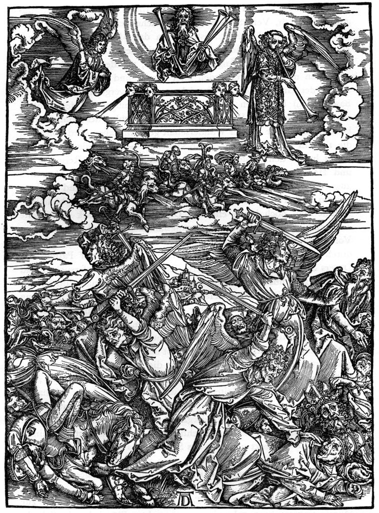 Detail of The Four Vengeful Angels by Albrecht Dürer