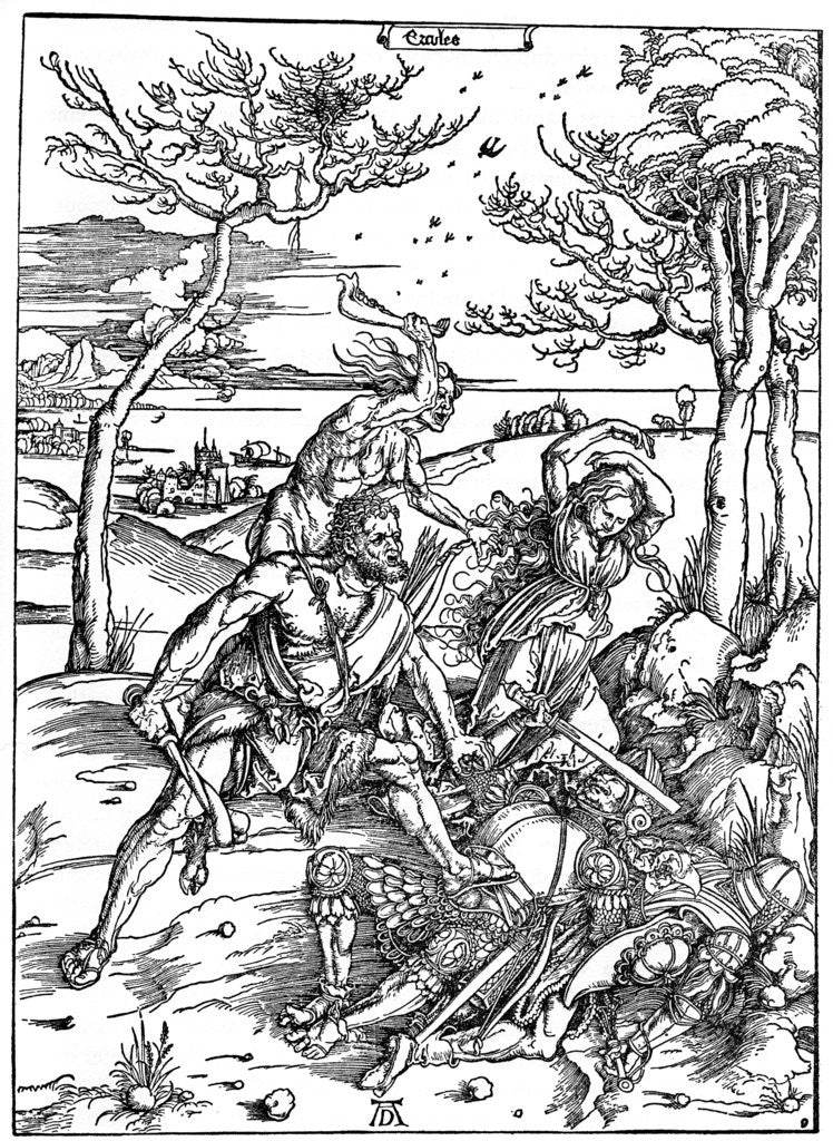 Detail of Hercules Killing the Molionides by Albrecht Dürer