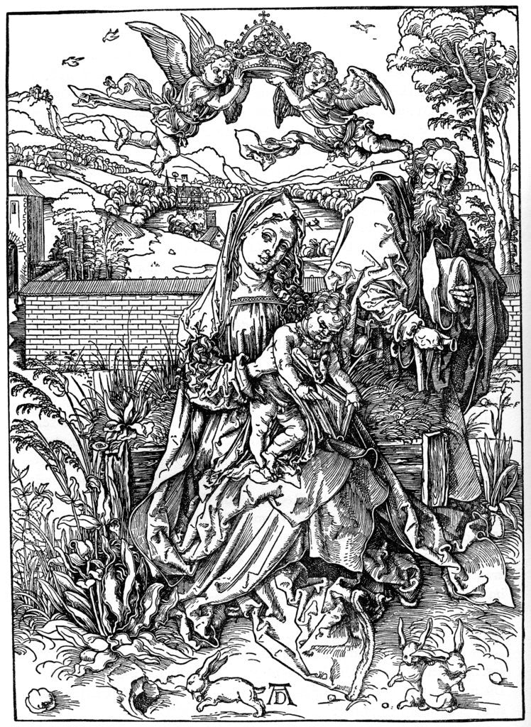 Detail of The Holy Family with the Three Hares by Albrecht Dürer