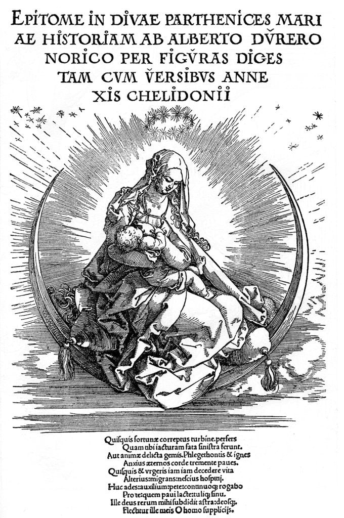 Detail of Madonna as Nursing Mother and Divine Being by Albrecht Dürer