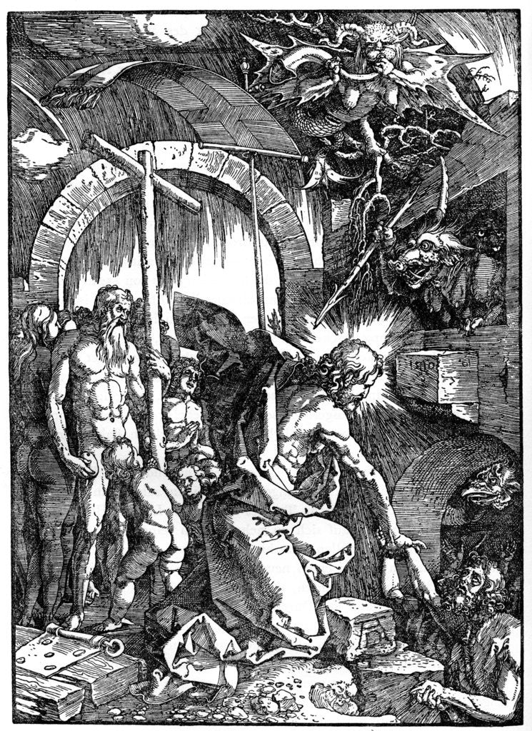 Detail of The Descent of Christ into Limbo by Albrecht Dürer