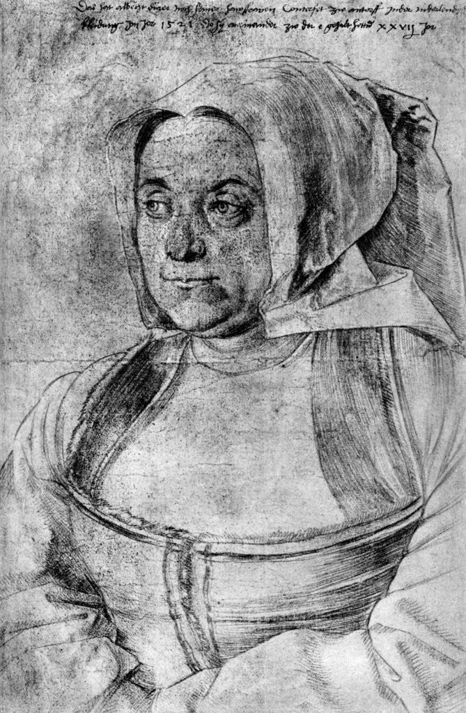 Detail of Agnes Durer by Albrecht Dürer