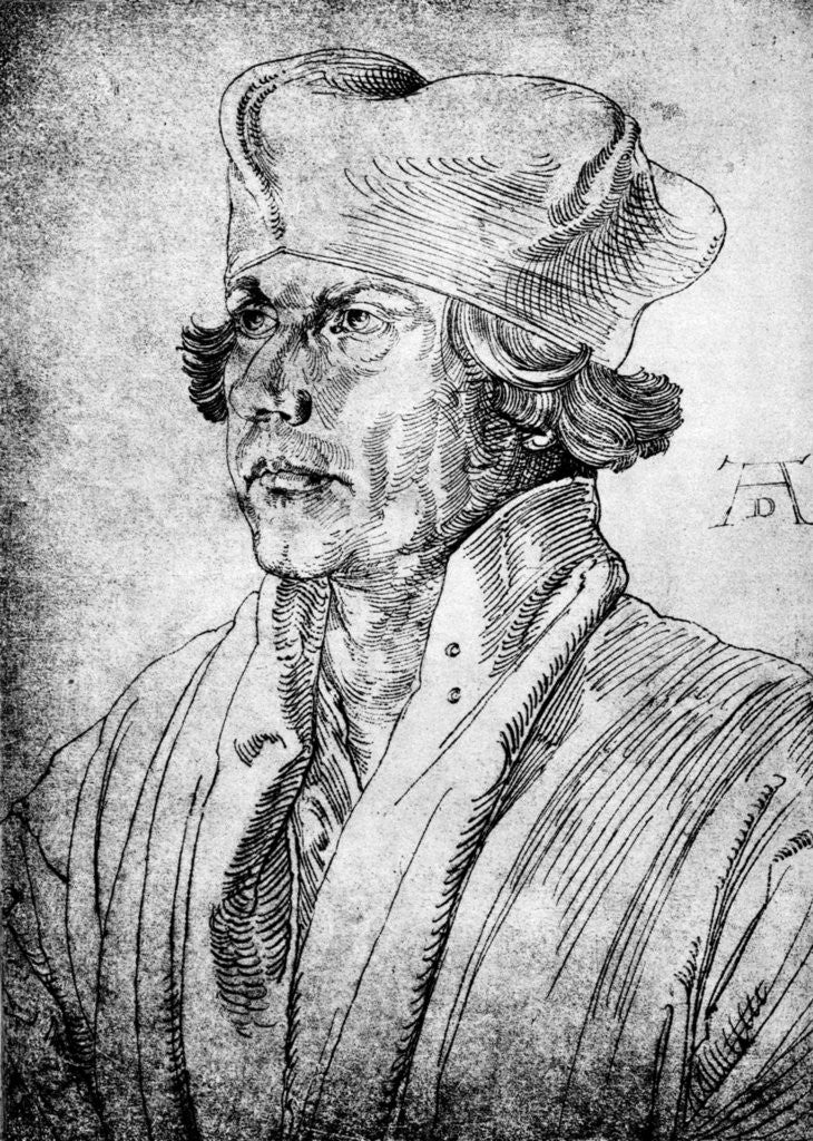 Detail of Cardinal Lang von Wellenburg by Albrecht Dürer