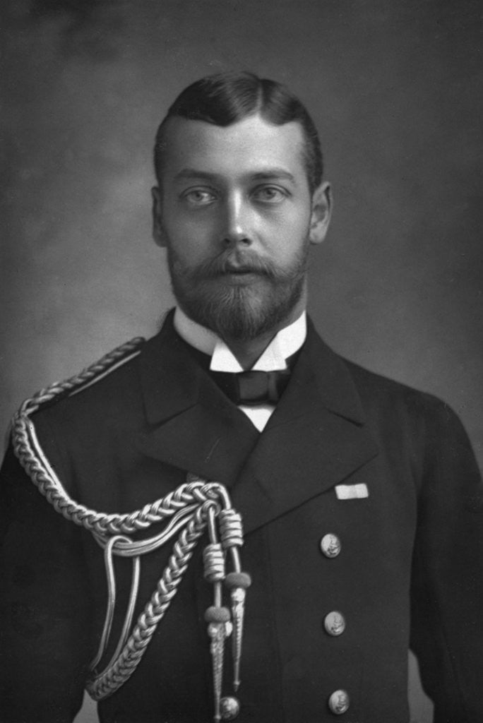 Detail of Prince George, the Prince of Wales and future King George V by W&D Downey