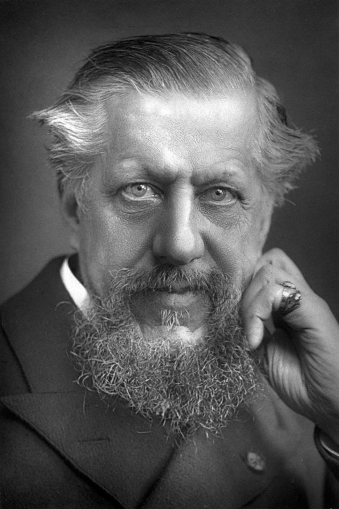 Detail of Sir Edwin Arnold (1832-1904), English poet and journalist by W&D Downey