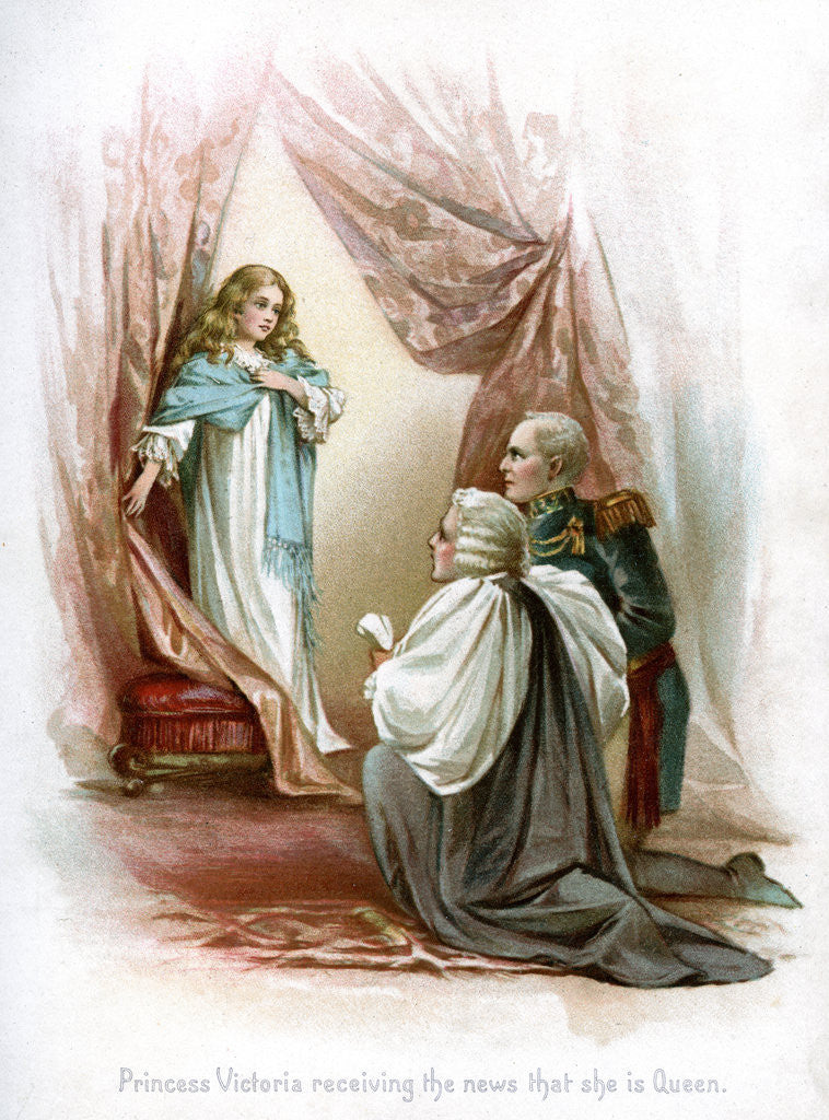 Detail of Princess Victoria receiving the news that she is Queen by Frances Brundage