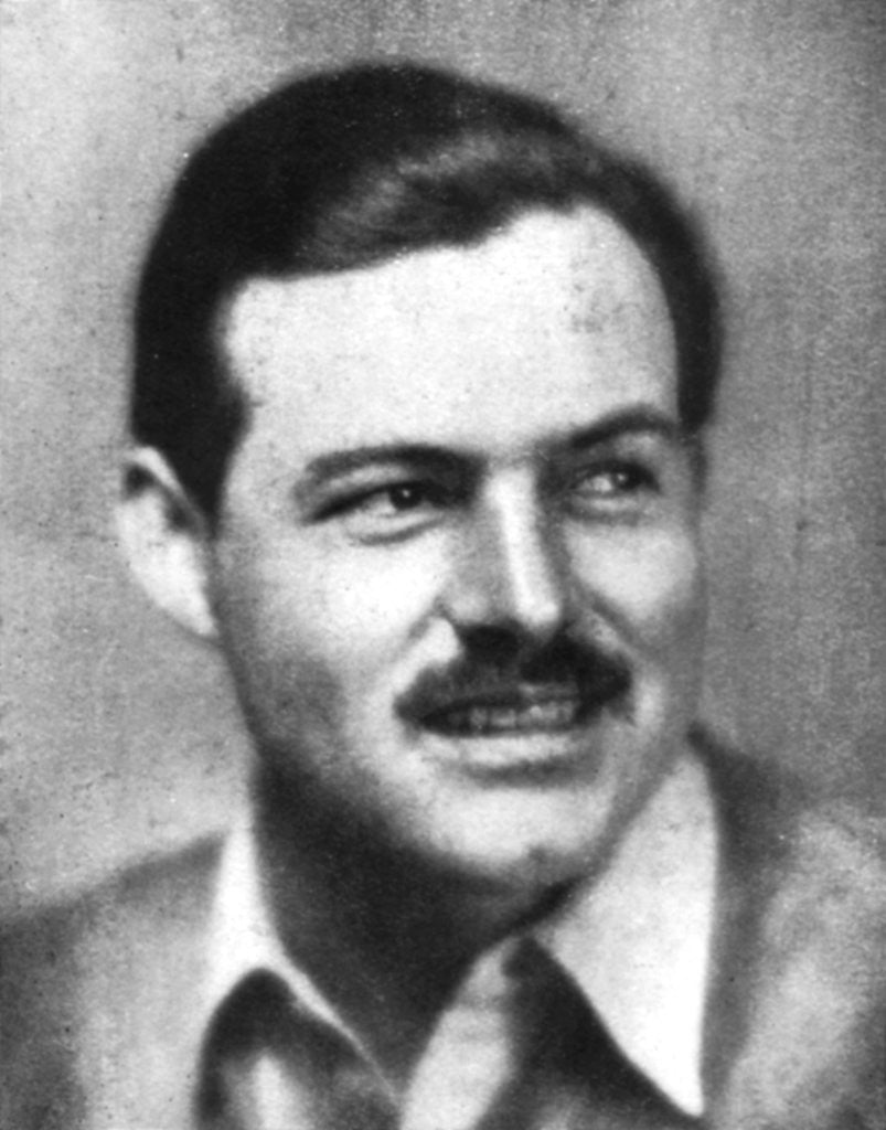 Detail of Ernest Hemingway (1899-1961), American novelist by Anonymous