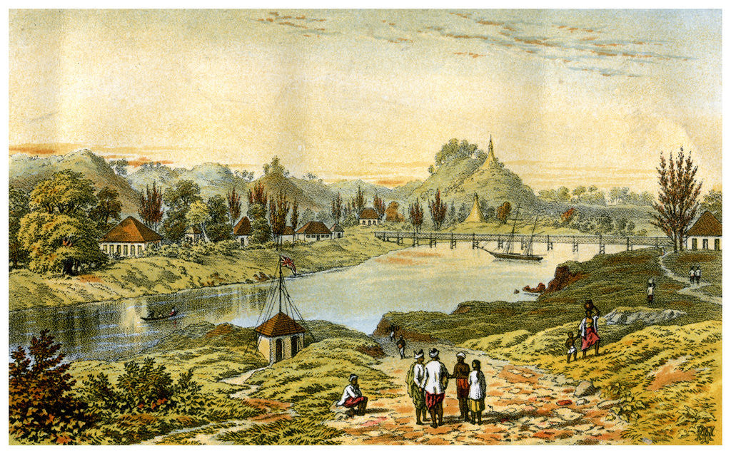 Detail of Sandoway, Arakan, Myanmar by C Kegan Paul