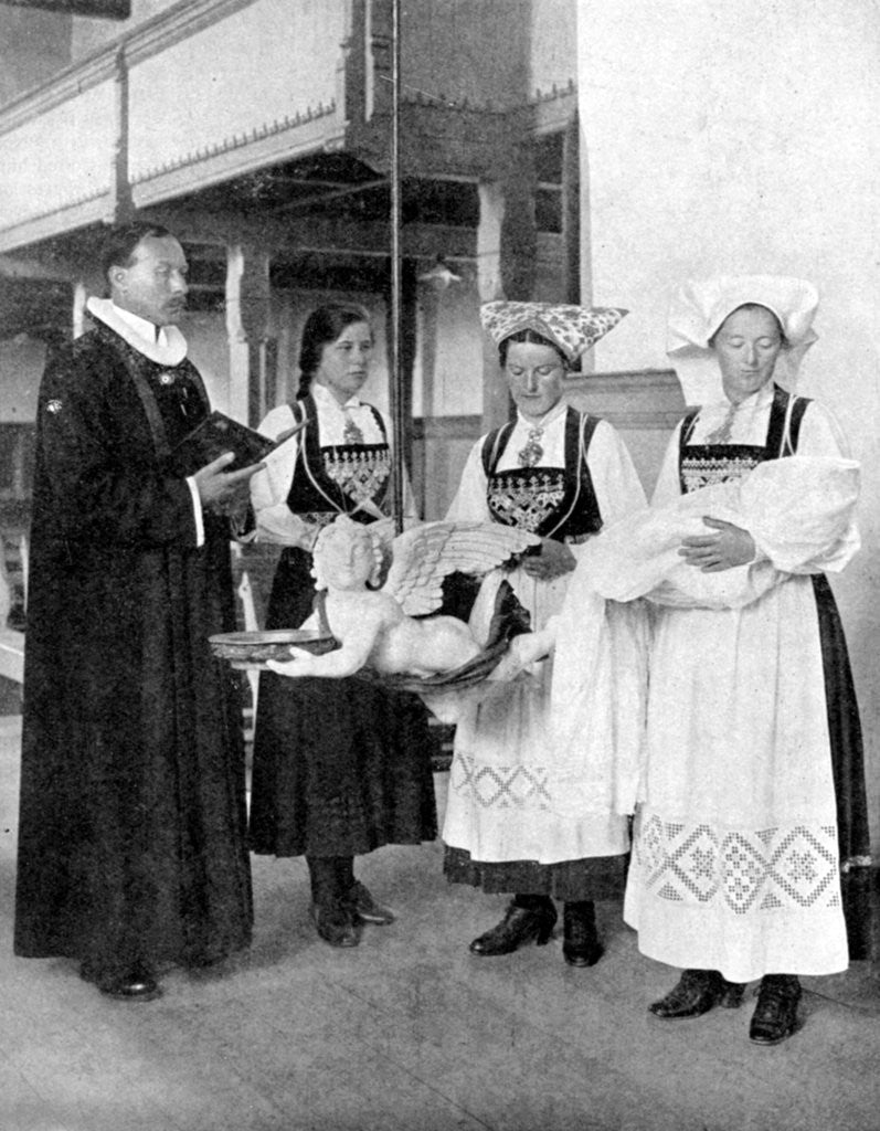 Detail of Norwegian christening by Donald McLeish