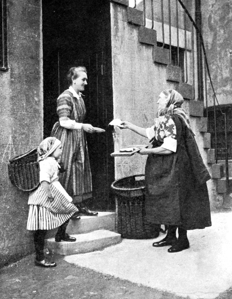 Detail of Fish seller, Scotland by Donald McLeish