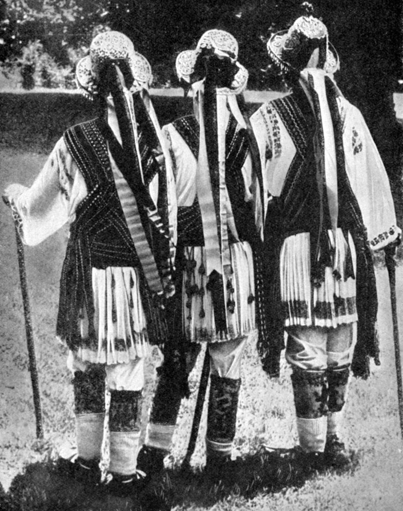 Detail of Romanian dancers by Anonymous