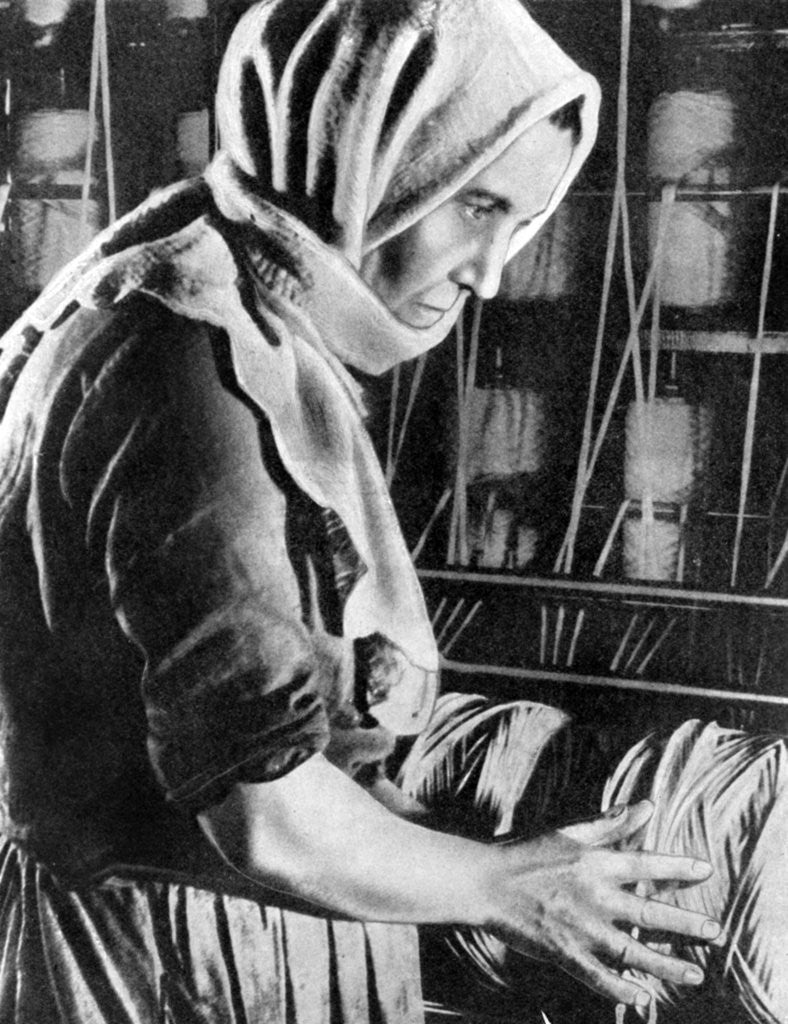 Detail of Female factory worker, Moscow by Anonymous