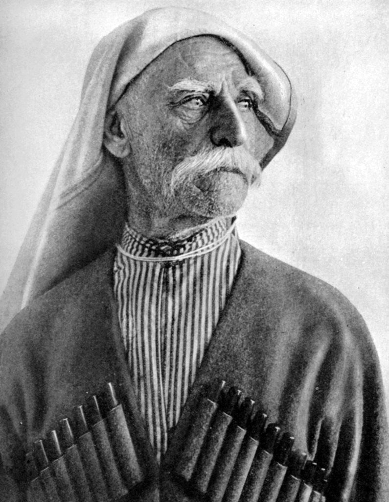 Detail of Georgian man wearing a tcherkeska by Anonymous