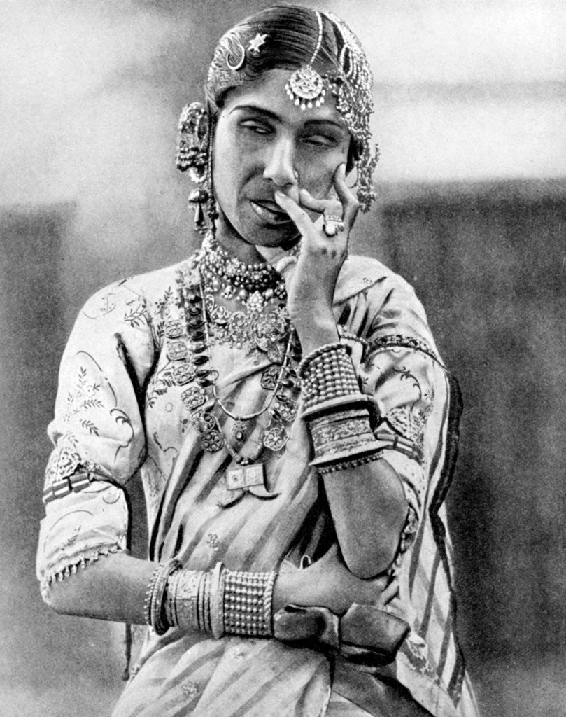 Detail of Indian nautch girl by Anonymous