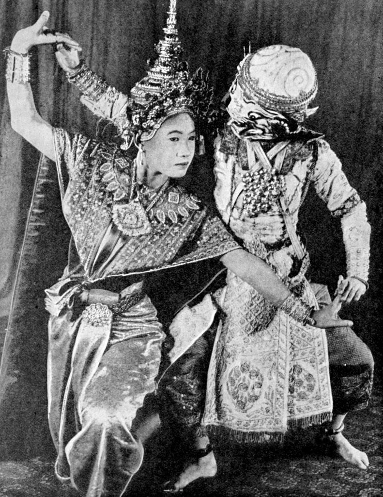 Detail of Burmese dancers by Fox