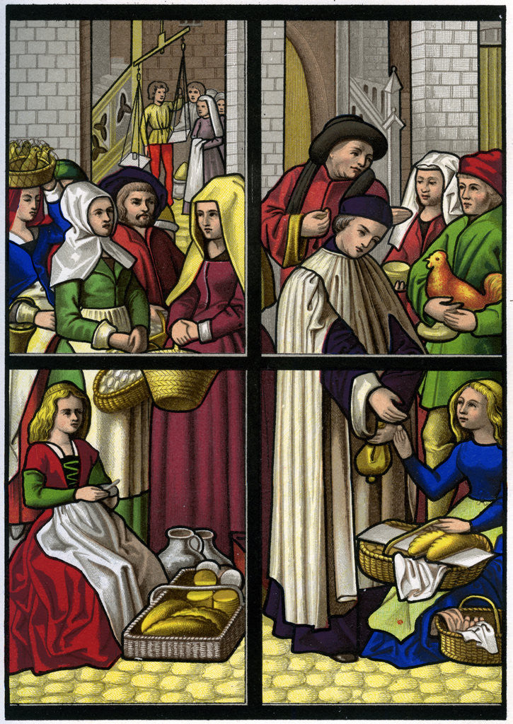 Detail of The market by H Moulin