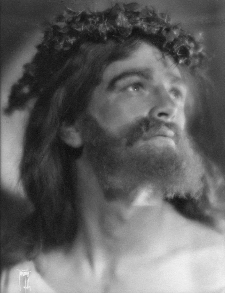 Detail of A photographic representation of Jesus by Tornquist