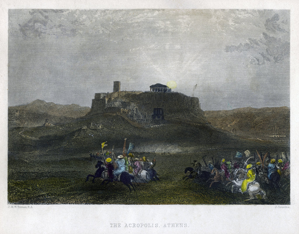 Detail of The Acropolis, Athens, Greece by J Cousins