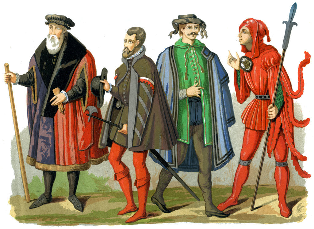 Detail of German costumes by Edward May