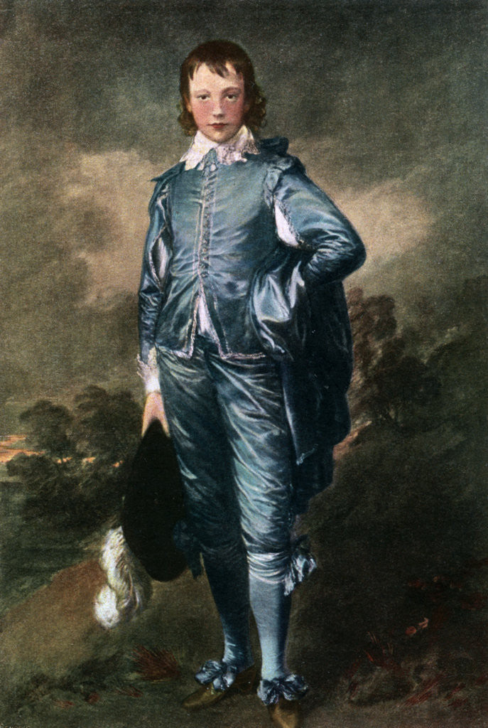 Detail of 'Master Buthall', (The Blue Boy) by Thomas Gainsborough