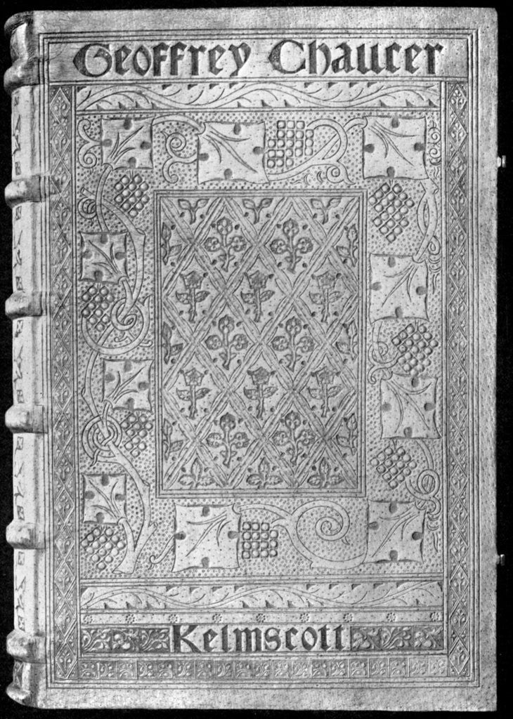 Detail of The Kelmscott Chaucer, with a special binding by William Morris by Anonymous