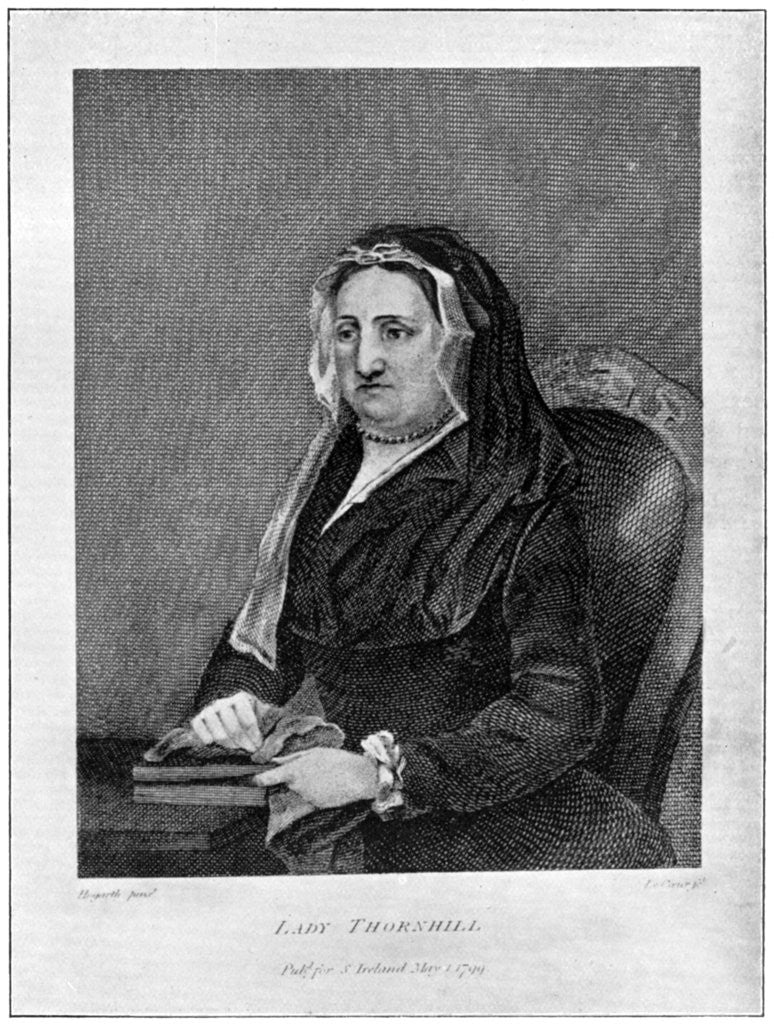 Detail of Lady Thornhill by Anonymous