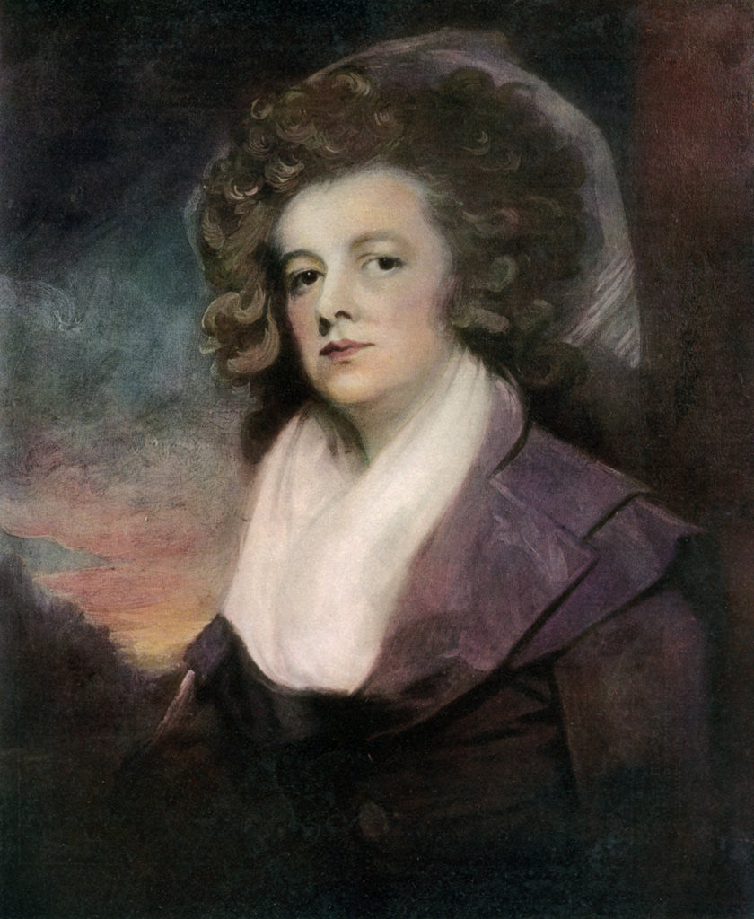Detail of Renira De Tuyll, wife of Captain John Albert Bentinck by George Romney