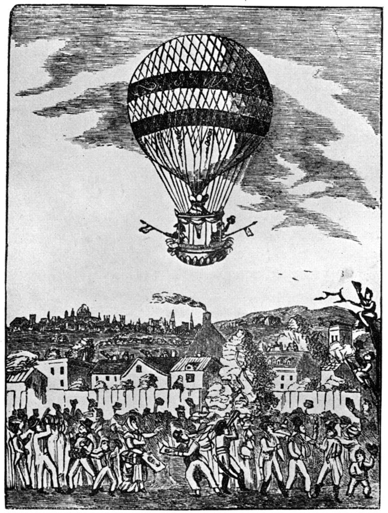 Detail of Mr Sadler's ascent with Captain Paget by Anonymous